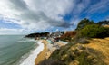 the sky Beach at Olhos de Agua. High quality photo Royalty Free Stock Photo