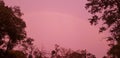 Sky beautiful Jacksonville Florida sky rain rainbow aftermath hurricane season Royalty Free Stock Photo