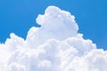 Sky with big cloud single beautiful, blue sky big clouds white, big clouds on sky soft clear, fluffy clouds big on sky Royalty Free Stock Photo