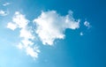 Sky blue or azure sky and clear cloud Royalty Free Stock Photo