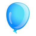 Sky blue ballon icon, cartoon style Royalty Free Stock Photo