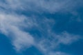 Sky blue clouds white heaven natural background weather wind atmosphere Royalty Free Stock Photo