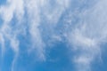 Sky blue clouds white heaven natural background weather wind atmosphere Royalty Free Stock Photo