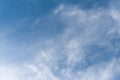 Sky blue clouds white heaven natural background weather wind atmosphere Royalty Free Stock Photo