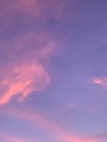 The sky is blue with orange clouds Royalty Free Stock Photo