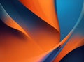 sky blue and orange colored pattern background, Material style art, generative using ai tool