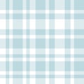 Sky blue Plaid Tartan Checkered Seamless Pattern Royalty Free Stock Photo