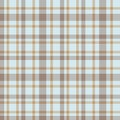 Sky blue Plaid Tartan Checkered Seamless Pattern Royalty Free Stock Photo