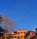 Sky blue tree building afternoon