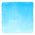 Sky blue watercolor gradient square background