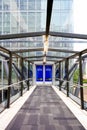 Sky bridge entrance doors to Sandton Convention Centre