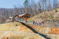 The Sky Bridge in Gatlinburg, TN. Royalty Free Stock Photo