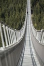 Sky bridge 721 longest suspension bridge. .Bridge iron piers of Sky Bridge 721, Dolni Morava, Czech Republic, close up