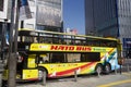 Sky bus Tokyo for tour around Tokyo city stopping waitk traveler Royalty Free Stock Photo