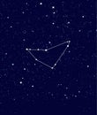 Sky, full of stars with horoscope constellation Royalty Free Stock Photo