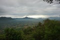 Sky cloud Mountain tree, Phu Thok Chiang Khan Royalty Free Stock Photo