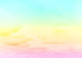 Sky Cloud Pastel Romantic Cloudy Background Twilight Sunrise Landscape Beauty View Blue Yellow Pink Gradient Fantasy Winter Summer