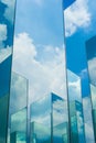 Sky cloud reflection on mirror Royalty Free Stock Photo