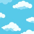 Sky with clouds background good day sunny weather. Royalty Free Stock Photo