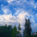 Sky, clouds evening landscape. Royalty Free Stock Photo