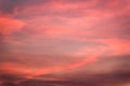 Sky and clouds a flaming sunset glow Royalty Free Stock Photo