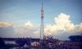 Sky and clouds for mobile tower