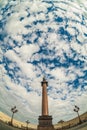 Sky with clouds over Saint Petersburg. Russia Royalty Free Stock Photo