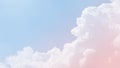 Sky with clouds pastel color background with copy space Royalty Free Stock Photo