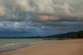 Sky and clouds before rain coming. Royalty Free Stock Photo