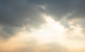 sky with clouds, clouds rain and sunset Royalty Free Stock Photo