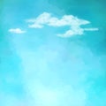 Sky clouds vector background Royalty Free Stock Photo