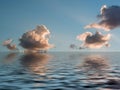 Sky, clouds and water reflection