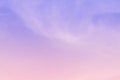 Sky and cloudy with beautiful pink color background.Subtle background Pastel of cloud. Royalty Free Stock Photo