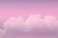 Sky and cloudy with beautiful pink color background.Subtle background Pastel of cloud. Royalty Free Stock Photo