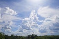 The sky in the countryside of Thailand