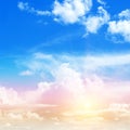 Sky colors air clouds Royalty Free Stock Photo