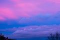 Sky colors, colorful clouds at sunset, dramatic heaven Royalty Free Stock Photo