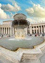 Sky Colors over Piazza San Pietro, Vatican City Royalty Free Stock Photo