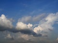 The sky contains cloud in an artistic way. Royalty Free Stock Photo