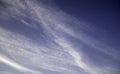 Sky with contrails Royalty Free Stock Photo