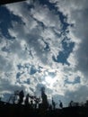 Sky covered with cloud best background Royalty Free Stock Photo