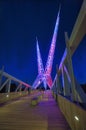 Sky dance bridge on I-40 in Oklahoma City, vertical image