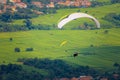 Sky diving parachute paragliding paralayang