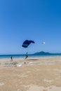 Sky Diving Tandem Landing Royalty Free Stock Photo