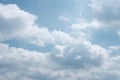 Clouds Sun and blue Skies Royalty Free Stock Photo