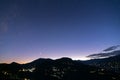 Sky at dusk at Rinchenpong, sikkim , India Royalty Free Stock Photo