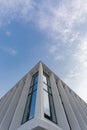 Sky and exterior glass wall modern building. Modern office building Royalty Free Stock Photo