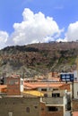 Sky, favelas and clouds Royalty Free Stock Photo