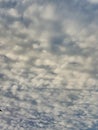 Light cloud pattern covering the sky with soft tones. Royalty Free Stock Photo