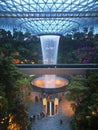 Sky fountain waterfall garden changi airport